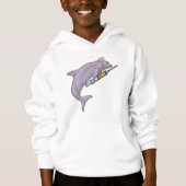 Dolphin als Krankenschwester mit Spritze Hoodie (Vorderseite)