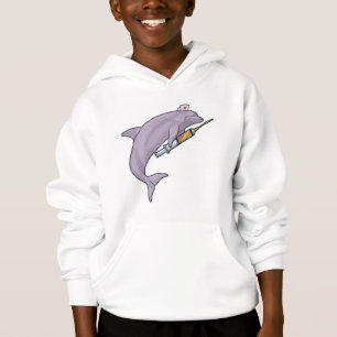 Dolphin als Krankenschwester mit Spritze Hoodie