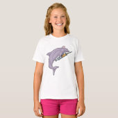 Dolphin als Krankenschwester mit Spritze T-Shirt (Vorne ganz)