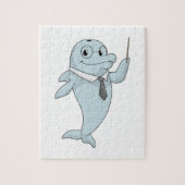 Dolphin als Lehrer mit Pointer Puzzle (Vertikal)