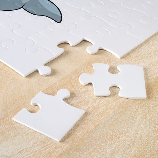 Dolphin als Maler mit Pinsel und Farbe Puzzle (Seite)