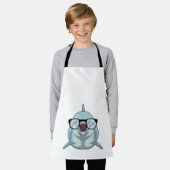 Dolphin als Nerd mit Brille Schürze (Getragen)
