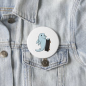 Dolphin als Skater mit Skateboard Button (Beispiel)