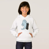 Dolphin als Skater mit Skateboard Hoodie (Vorne ganz)