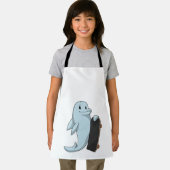 Dolphin als Skater mit Skateboard Schürze (Insitu)