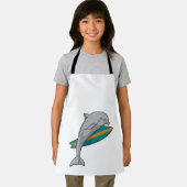 Dolphin als Surfer mit Surfbrett Schürze (Insitu)
