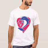 Dolphin and heart T-Shirt (Vorderseite)