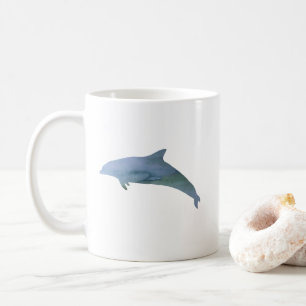 Dolphin-Aquarellmalerei Tasse