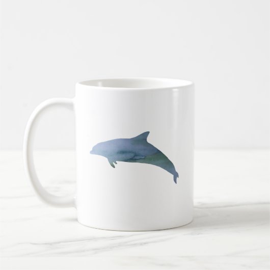 Dolphin-Aquarellmalerei Tasse (Links)
