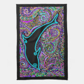 Dolphin Art Design Küchentuch (Vertikal)
