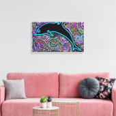 Dolphin Art Design Leinwanddruck (Insitu (Wohnzimmer))