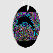 Dolphin Art Design Ornament (Vorderseite)