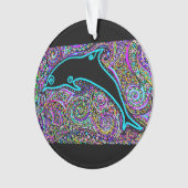 Dolphin Art Design Ornament (Vorderseite)