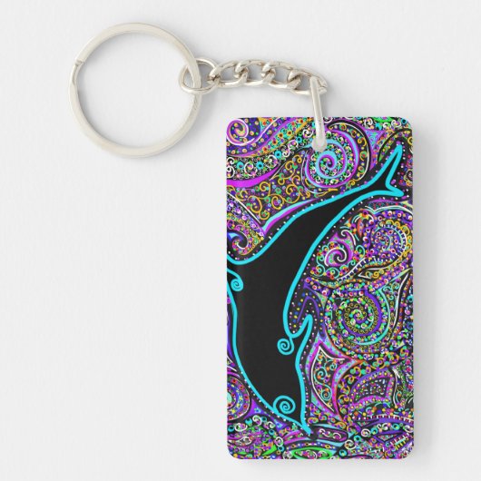 Dolphin Art Design Schlüsselanhänger (Vorderseite)