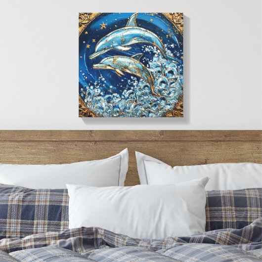 Dolphin Art Leinwanddruck (Insitu (Schlafzimmer))