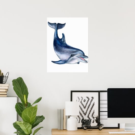 Dolphin Art Poster (Heimbüro)