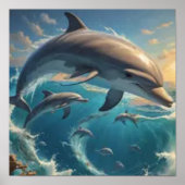 Dolphin Art Poster (Vorne)