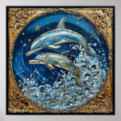 Dolphin Art Poster (Vorne)