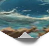 Dolphin Art Poster (Ecke)