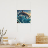 Dolphin Art Poster (Küche)