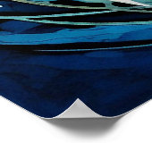 Dolphin Art Poster (Ecke)