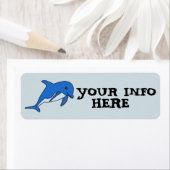 DOLPHIN ART RÜCKSENDEADRESSEN-AUFKLEBER (Insitu)