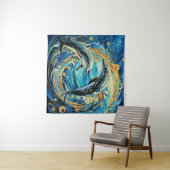 Dolphin Art Wandteppich (Beispiel (Horizontal))