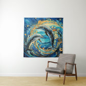 Dolphin Art Wandteppich (Beispiel)