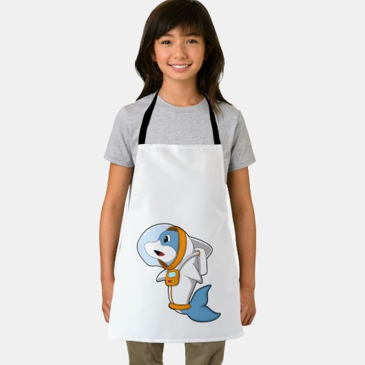 Dolphin as Astronaut with Costume Schürze (Insitu)
