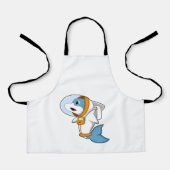 Dolphin as Astronaut with Costume Schürze (Vorderseite)