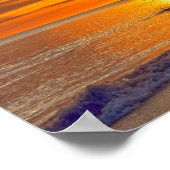 Dolphin at Sunset, Fort Myers Beach, Florida Poster (Ecke)