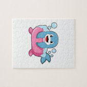 Dolphin auf der Badewanne Puzzle (Horizontal)