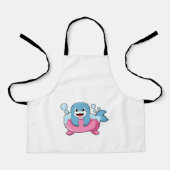 Dolphin auf der Badewanne Schürze (Vorderseite)