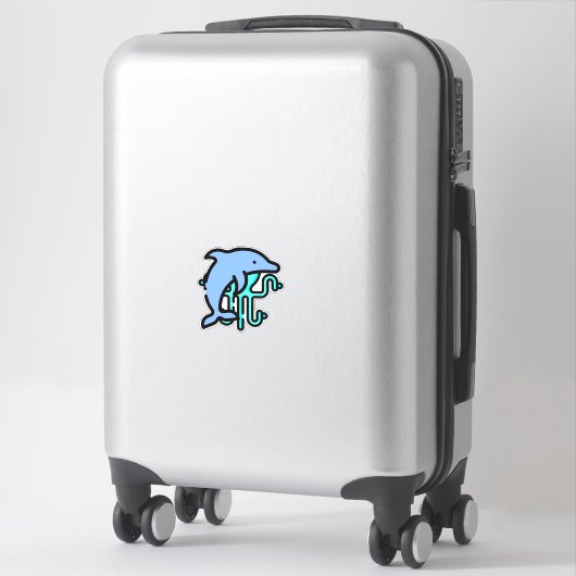 Dolphin Aufkleber (Koffer)