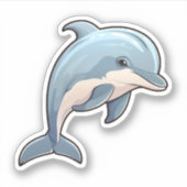 Dolphin-Aufkleber Aufkleber (Vorderseite)