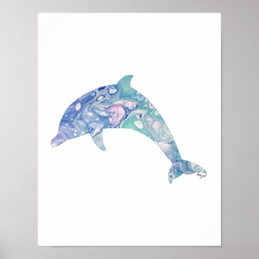 Dolphin, aus Originalgemälde, Dolphin Poster (Vorne)