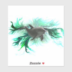 Dolphin Baby Aufkleber