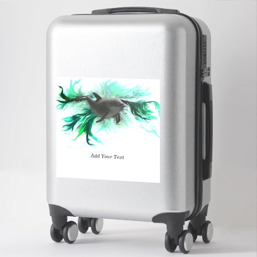 Dolphin Baby Aufkleber (Koffer)