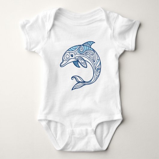 Dolphin Baby Bodysuit Baby Strampler (Vorderseite)