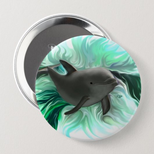 Dolphin Baby Button (Vorne & Hinten)