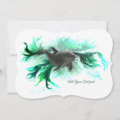 Dolphin Baby Einladung (Vorderseite)