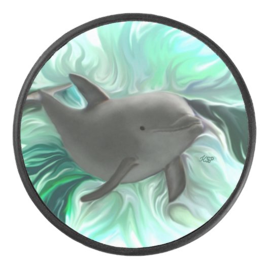 Dolphin Baby Eishockey Puck (Vorderseite)
