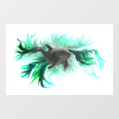 Dolphin Baby Fensteraufkleber (Blatt)
