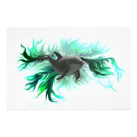 Dolphin Baby Fotodruck (Vorne)