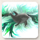 Dolphin Baby Getränkeuntersetzer (Vorderseite)