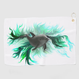 Dolphin Baby Golfhandtuch