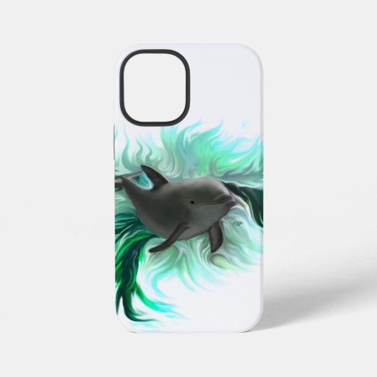 Dolphin Baby iPhone Hülle (Rückseite)