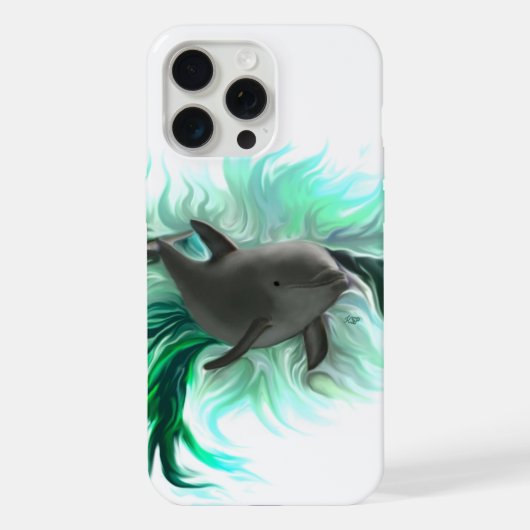 Dolphin Baby iPhone Hülle (Rückseite)