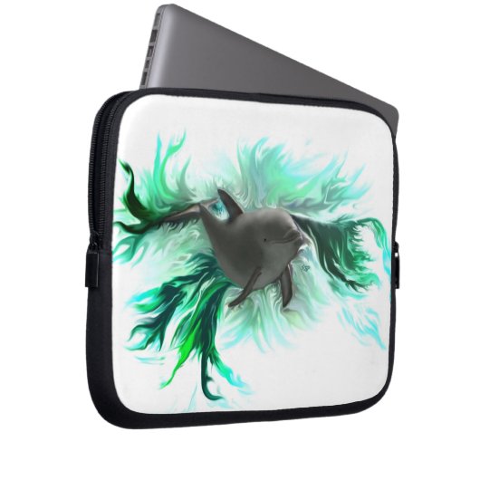 Dolphin Baby Laptopschutzhülle (Vorne Rechts)