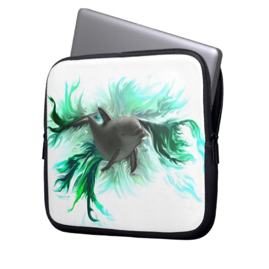 Dolphin Baby Laptopschutzhülle (Vorderseite Links)
